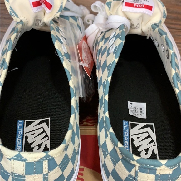 VANS AUTHENTIC PRO CHECKERBOARD Smoke Blue - Picture 2 of 16